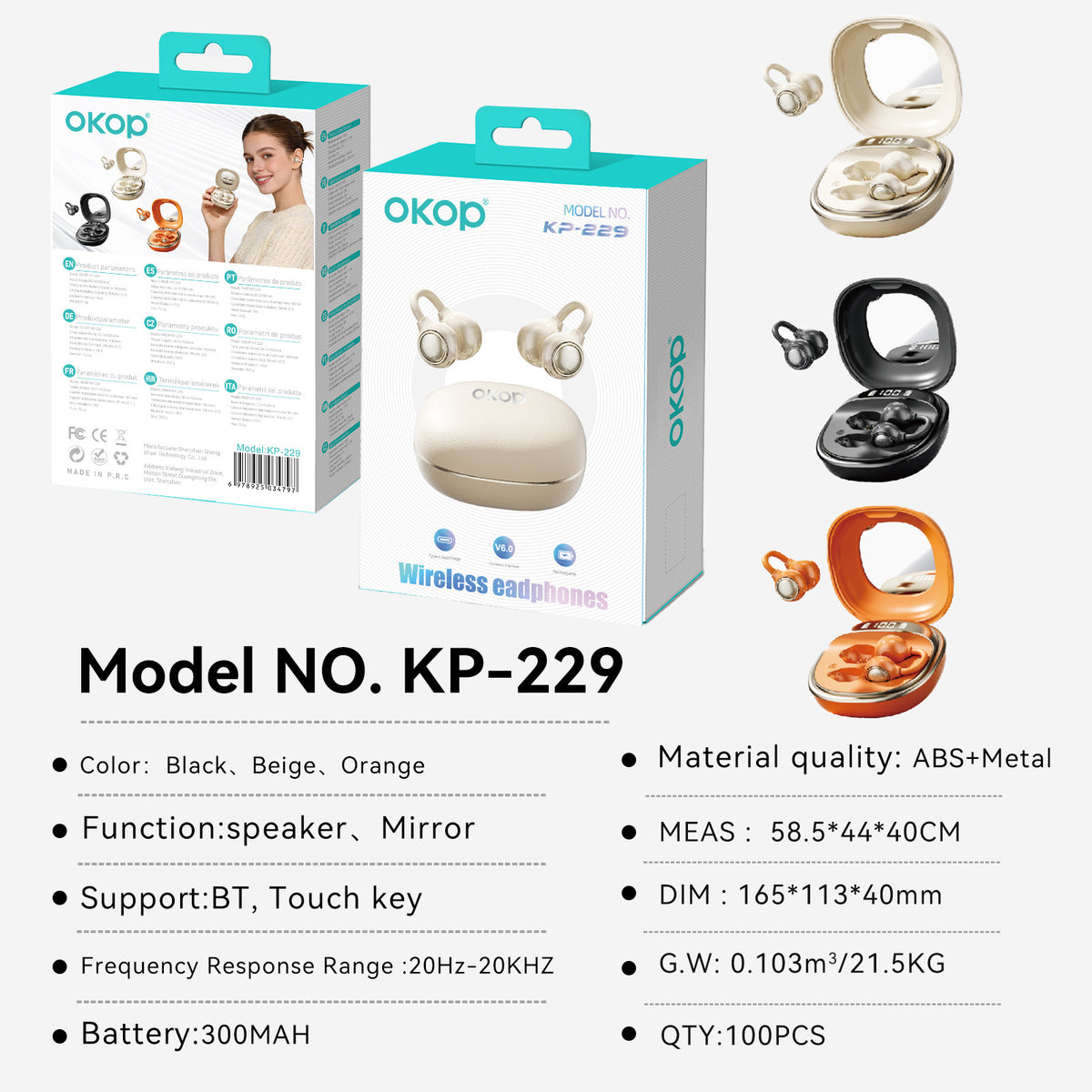 Smart Clip-On Open-Ear Wireless Earbuds, image 5